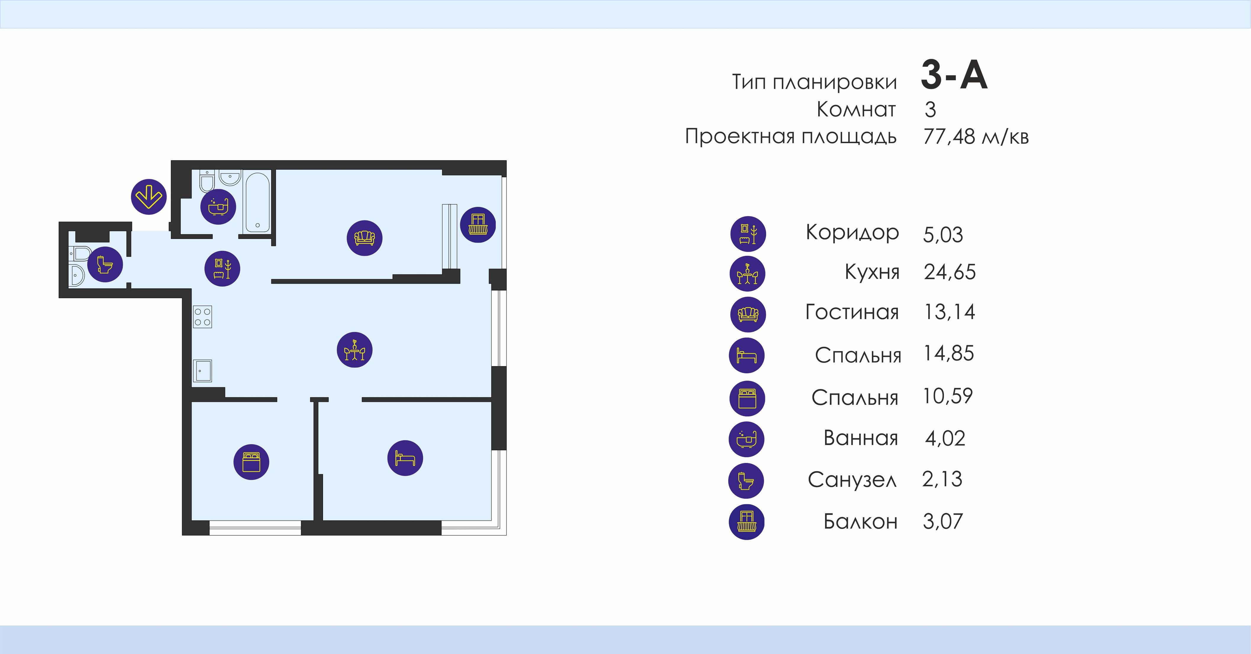 Планировка 3-A